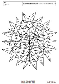 Mandala boyama sayfaları